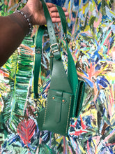 Load image into Gallery viewer, Art Basel Green Leather Wallet Harness (Limited Edition)
