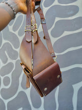 Load image into Gallery viewer, Rustic Brown Leather Wallet Harness
