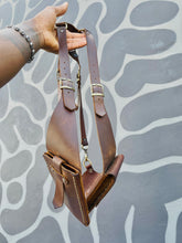 Load image into Gallery viewer, Rustic Brown Leather Wallet Harness
